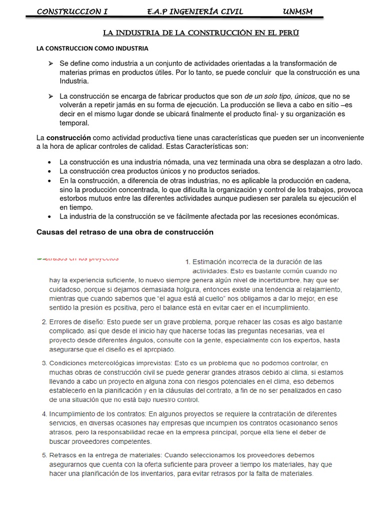 Industria De La Constrccion Ingeniero Civil Industrias