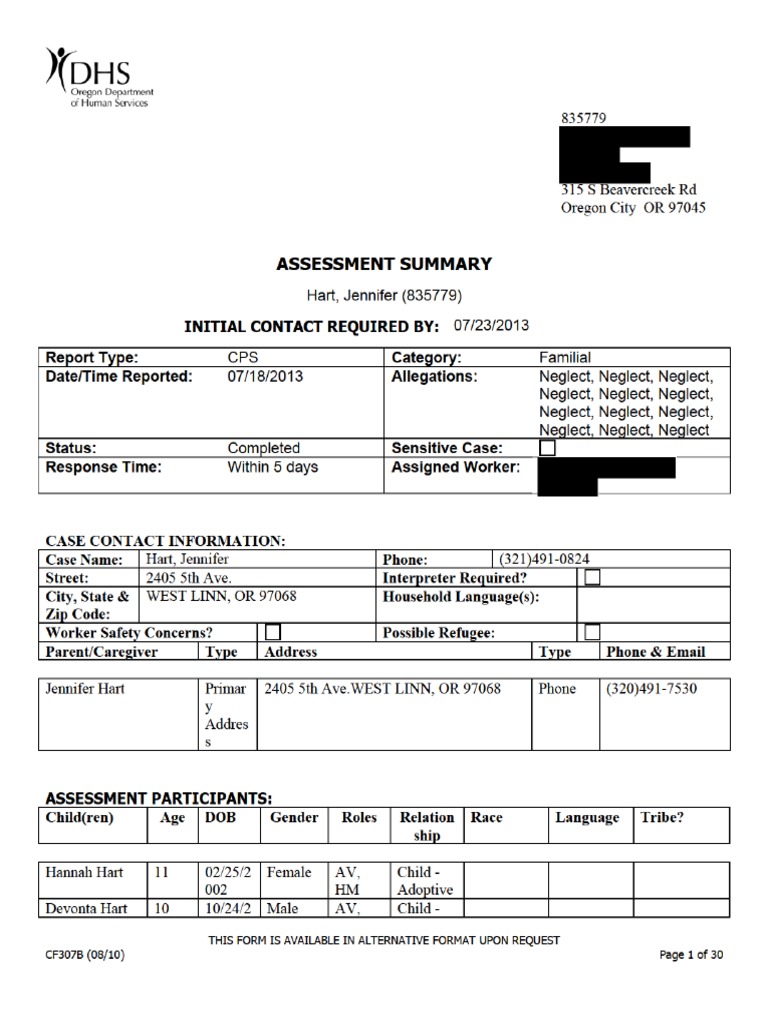 2013.07.23 CPSReport Redacted PDF Child Protective Services Adoption