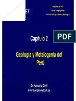 Geología y Metalogenia Del Perú