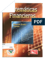 Matemáticas Financieras Mauricio Ávalos Septién