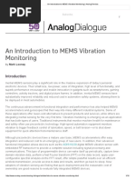 An Introduction To MEMS Vibration Monitoring - Analog Devices