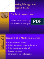 Marketing Management Managerial Skills: The Key To Your Career