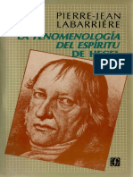 Labarriere, Pierre-Jean - La Fenomenologia Del Espiritu de Hegel FCE 1985