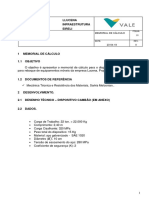 Memorial de Cálculo - Dispositivo - Cambão