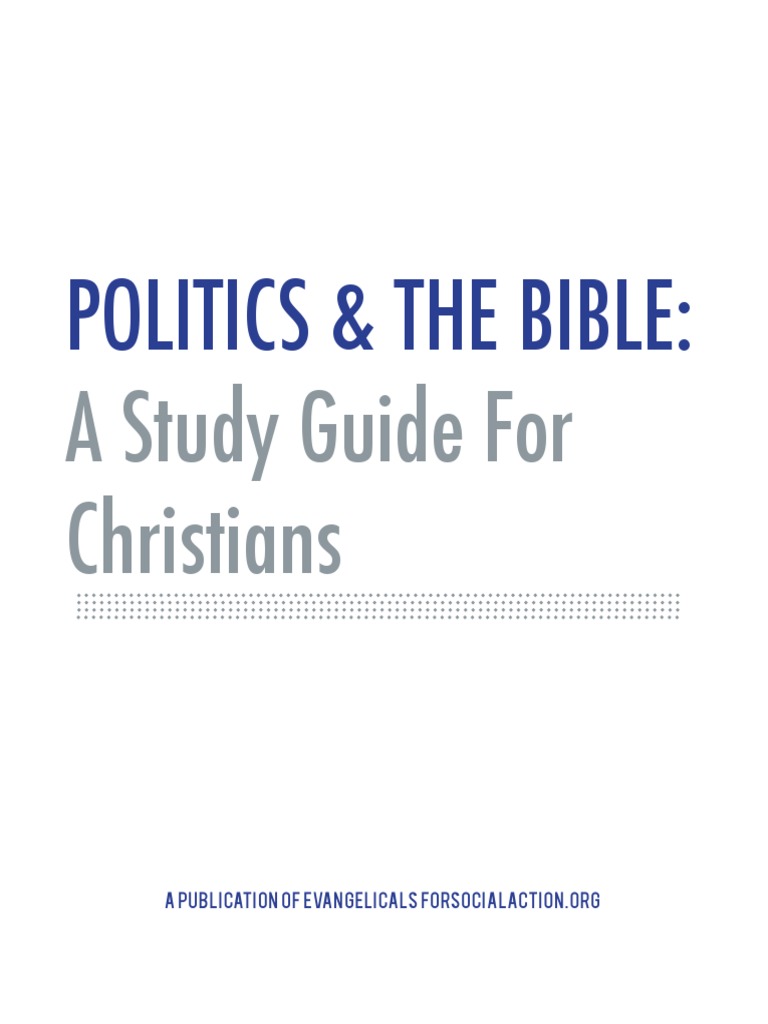 Politics & The Bible A Study Guide For Christians PDF
