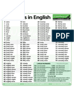 Numbers in English