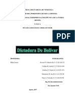 Grupo 4, Dictadura de Bolivar