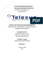 Monografia Personalidad y Autoestima Telesup