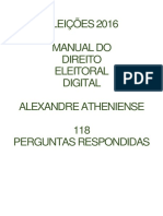 Manual de Direito Eleitoral e Digital - Eleições