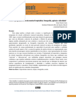 Sobre o Programa de Escuta Tropicalista - Fonografia, Agência e Alteridade - por Jonas Lana