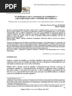 Trabalhadora Não é o Feminino de Trabalhador - Superexploração Sobre o Trabalho Das Mulheres