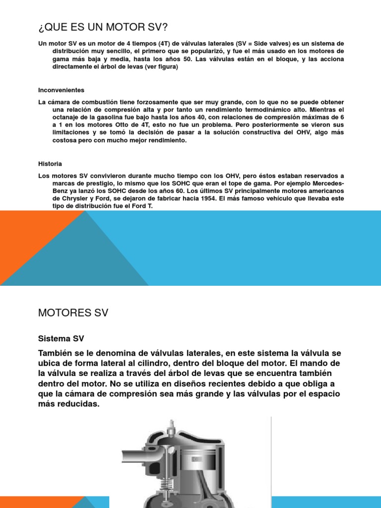 Motor SV: Definición y Características | PDF | Vehículo de motor | Máquinas