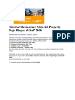 Tutorial Memasukan Material Property Baja Ringan Di SAP 2000