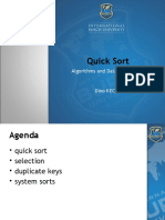 Quick Sort: Algorithms and Data Structures