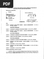 Charges and affidavit in Welch case