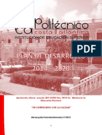 Politécnico Costa Atlántica. Plan de Desarrollo-2014-2020 "Un Compromiso Con La Calidad".