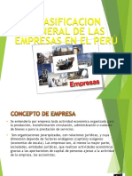 Clasificacion General de Las Empresas en El Peru