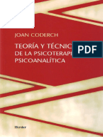 Teoría y técnica de la psicoterapia psicoanalítica [Joan Coderch].pdf