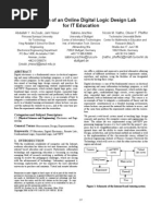 Integration of An Online Digital Logic Design Lab For IT Education