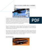 Como Hacer Un Escaner 3d Casero