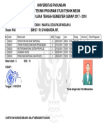 UNPAS FAKTEK MESIN KKUTS GENAP 2017-2018