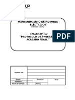 Protocolo de Pruebas y Acabado Final