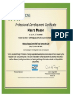 Certificate Infec Disease Control
