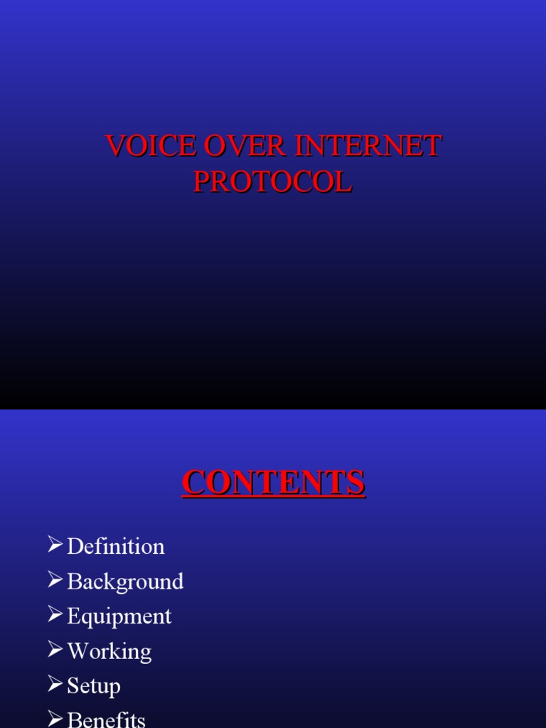 Understanding Voice Over Internet Protocol | PDF | Voice Over Ip ...