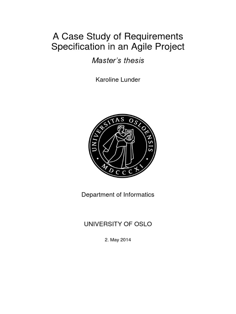 A Case Study of Requirements - Agile Project | PDF | Agile Software ...