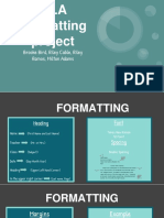 mla formatting project 