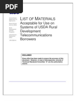 Download USDA RUS - List of Materials for Use by USDA Rural Development Telecom Borrowers 08-31-2010 by StimulatingBroadbandcom SN37732168 doc pdf