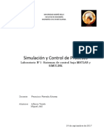 Simulación de sistemas de control en MATLAB y SIMULINK