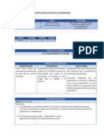 Sesion de Aprendizaje Terminado Psicologia