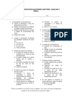 Evaluación de Inyección Electrónica Motores Gasolina y Diésel