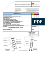 INSPECCIÓN PRE-USO DE ESCALERA