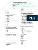 SOAL MATEMATIKA WAJIB KELAS X SMA