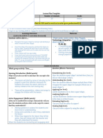 lesson plan squares