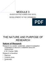 MODULE 3 Nature and Purpose of Research