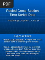 Pooled Cross-Section Time Series Data