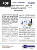 Review Paper on Call Admission Control with Bandwidth Reservation Schemes in Wireless Communication System