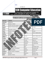 World Capital and Currency
