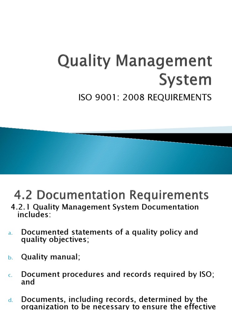 Quality Management System | PDF | Quality Management System | Quality ...