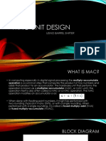 Presentation On Mac Unit Design