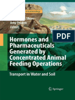 Hormones and Pharmaceuticals Generated by Concentrated Animal Feeding Operations, Transport in Water and Soil