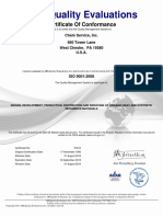 I So 90012008 Certificate of Conformance 2013