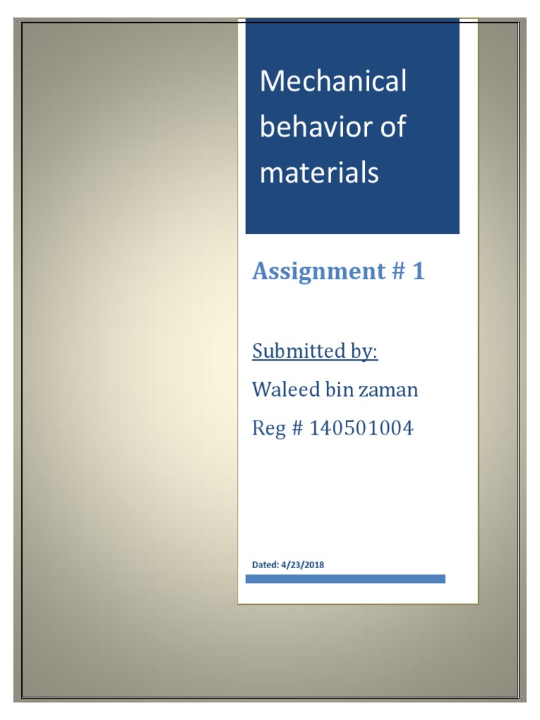 Tensile Stress-Strain Curves of Materials | PDF | Teaching Methods ...