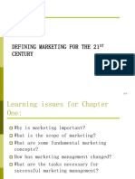 CHAPTER 1 - Defining Marketing
