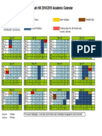 Academic Calendar 2018-2019