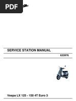 Service Station Manual Vespa LX 125 - 150 4t Euro 3