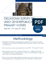 Magellan Strategies Oklahoma 2018 Republican Primary Survey Presentation 04-25-18